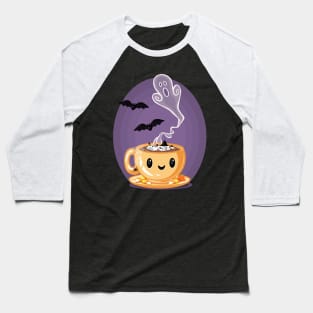 Haunted Halloween Hot Chocolate Baseball T-Shirt